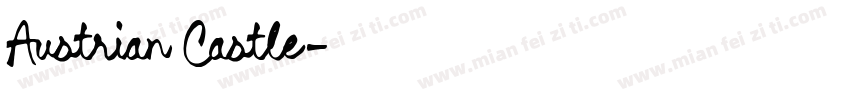 Austrian Castle字体转换